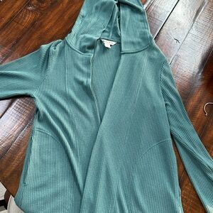 Athleta Teal Ribbed Knitwear size small